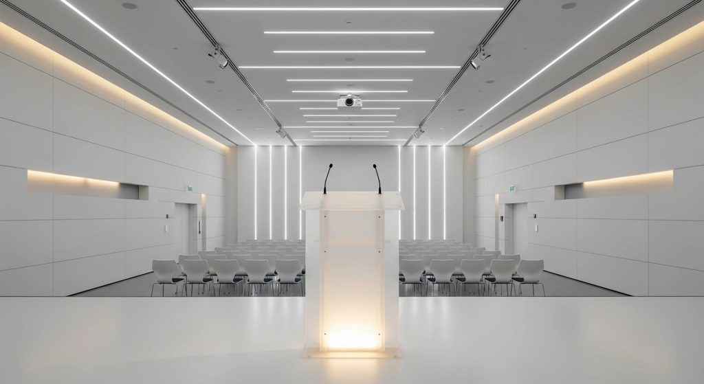 سالن همایش سازمانی با تجهیزات عالی